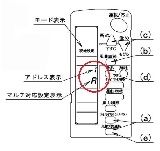 ダイキン 初期設定 リスタ